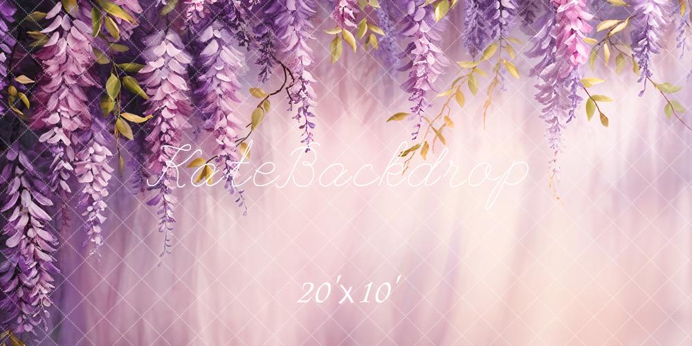 Kate Purple Leaf Art Backdrop Designed by Chain Photography - Kate Backdrop AU