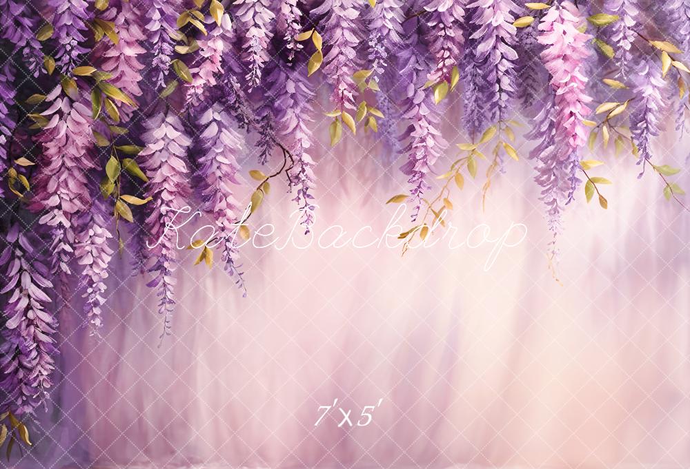 Kate Purple Leaf Art Backdrop Designed by Chain Photography - Kate Backdrop AU