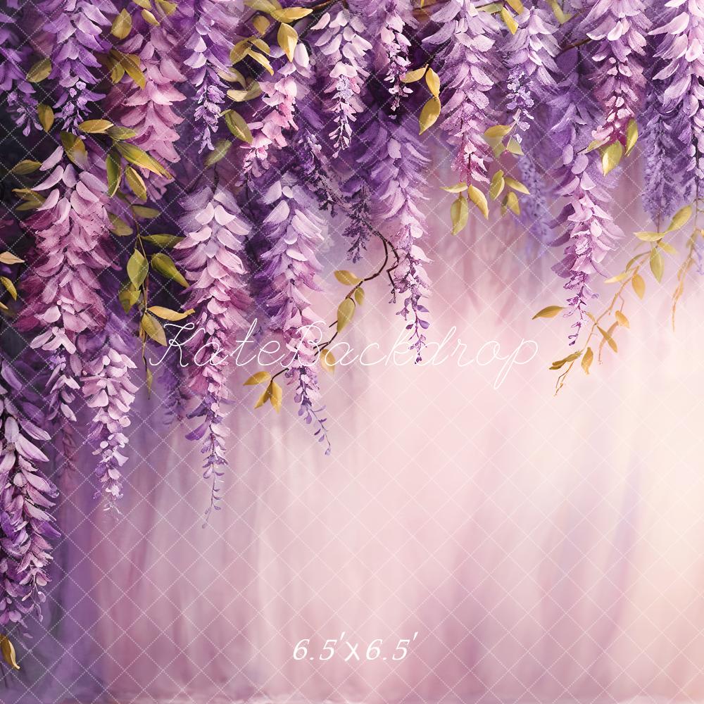 Kate Purple Leaf Art Backdrop Designed by Chain Photography - Kate Backdrop AU