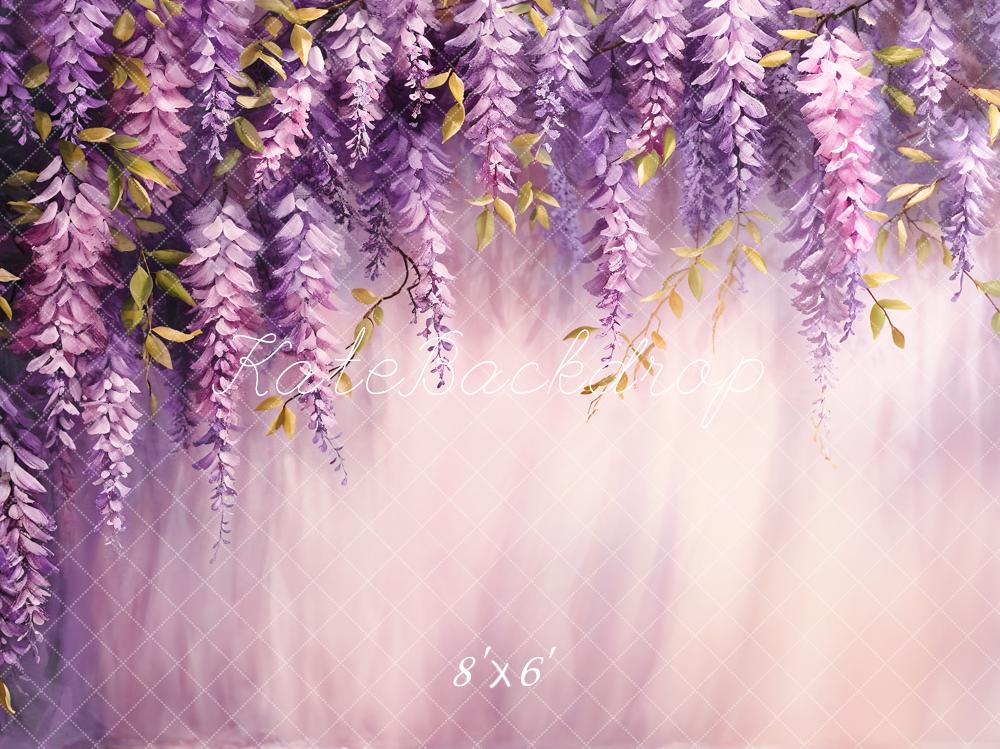 Kate Purple Leaf Art Backdrop Designed by Chain Photography - Kate Backdrop AU
