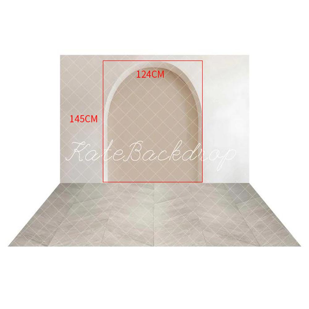 Kate White Art Arch Wall Backdrop+White Gray Floor for Photography - Kate Backdrop AU