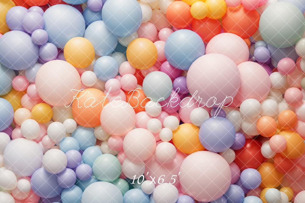 Kate Colorful Balloons Backdrop Designed by Emetselch