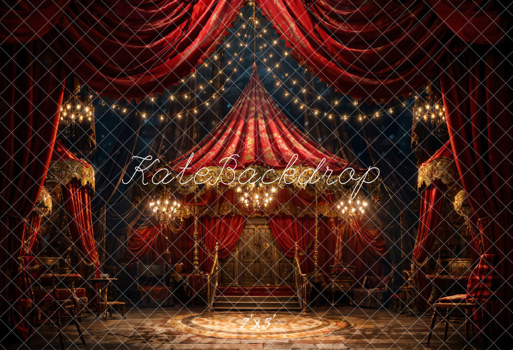 Kate Retro Ornate Circus Style Stage Backdrop Designed by Chain Photography