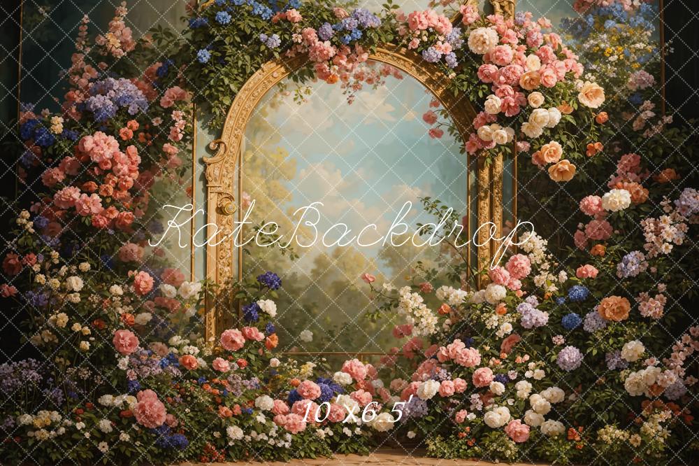 Kate Spring Flowers Metal Wall Backdrop Designed by Chain Photography - Kate Backdrop AU