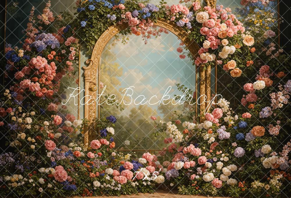 Kate Spring Flowers Metal Wall Backdrop Designed by Chain Photography - Kate Backdrop AU