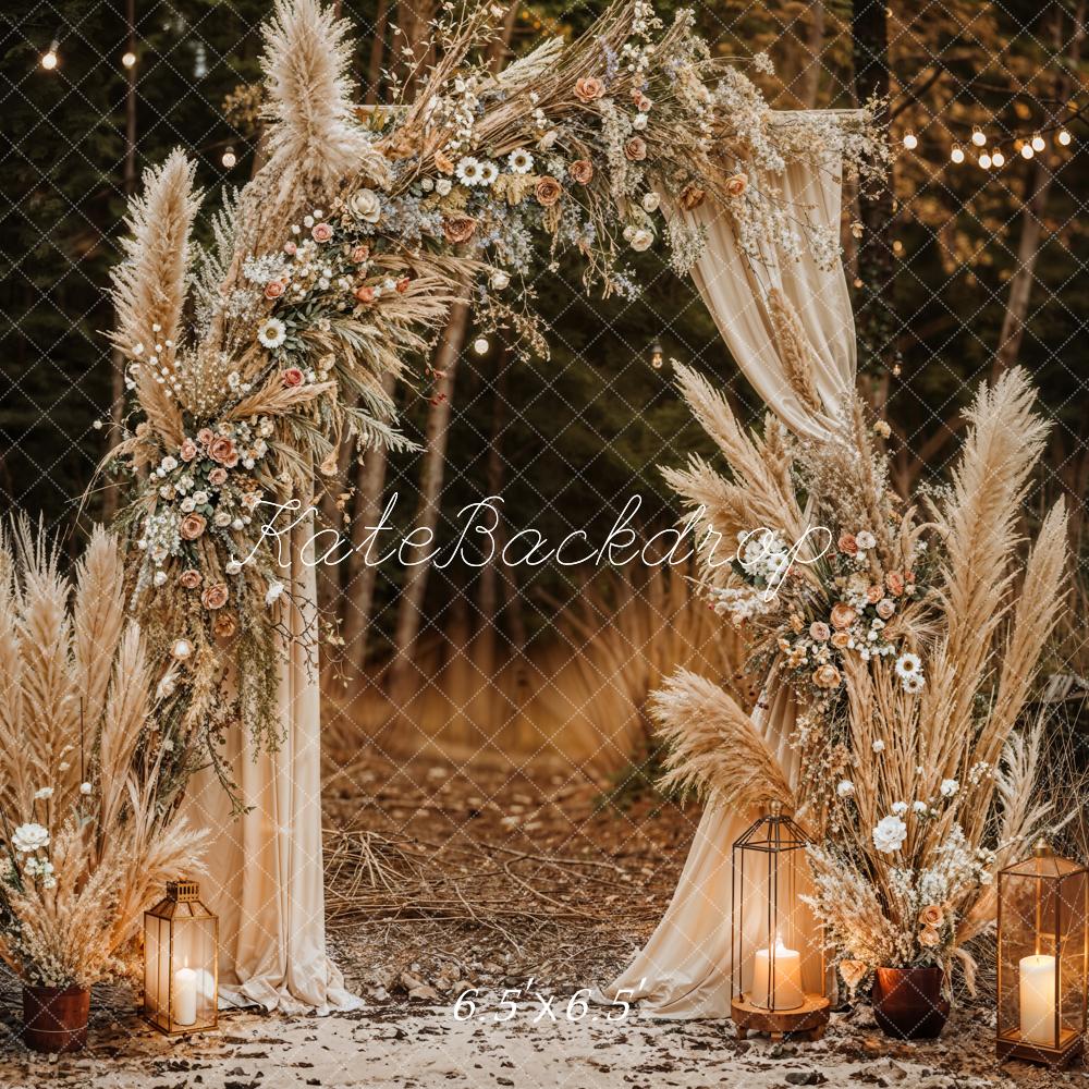 Kate Boho Reed Outdoor Grass Backdrop Designed by Emetselch - Kate Backdrop AU