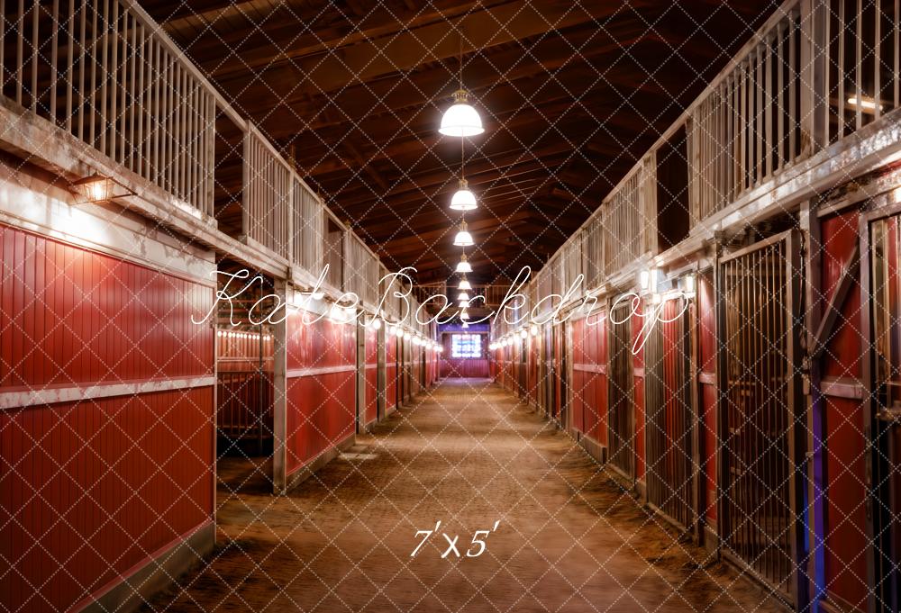 Kate Stable Interior Backdrop Designed by Chain Photography - Kate Backdrop AU