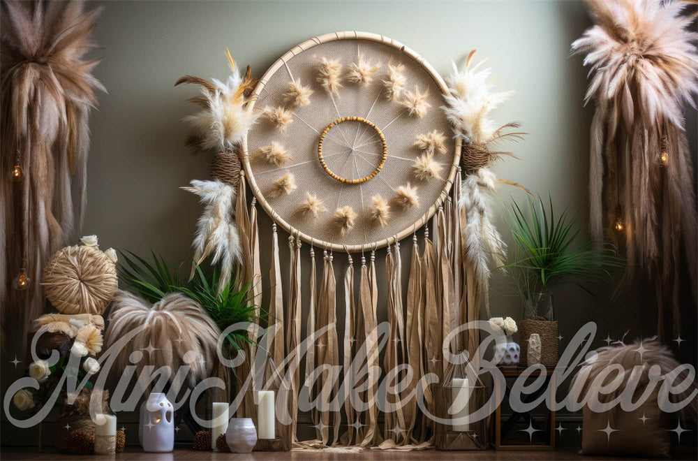 Kate Boho Macrame Dreamcatcher Backdrop Designed by Mini MakeBelieve