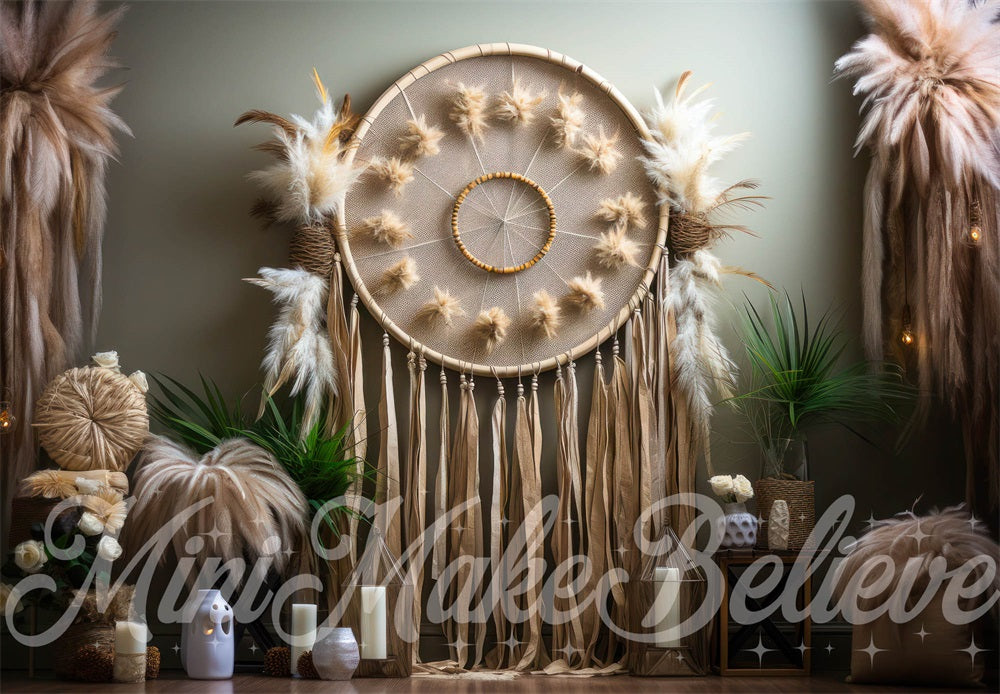 Kate Boho Macrame Dreamcatcher Backdrop Designed by Mini MakeBelieve