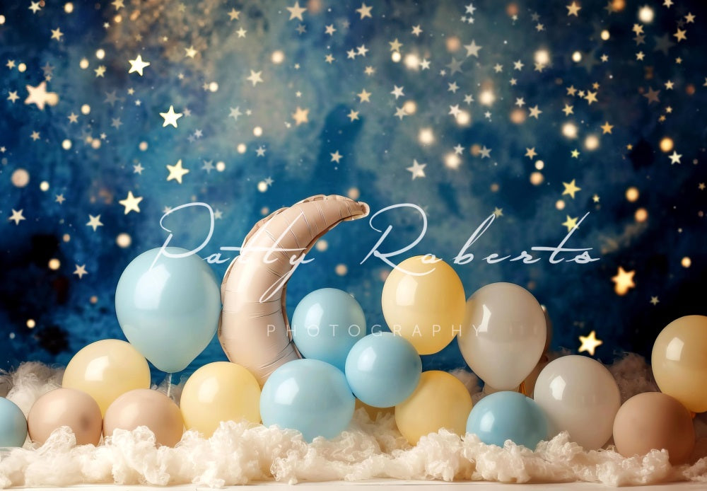 Kate Moon and Balloons Backdrop Designed by Patty Robertss - Kate Backdrop AU