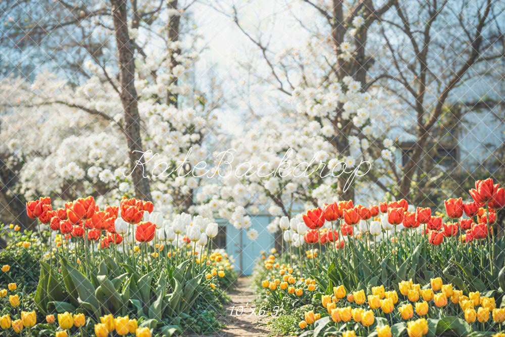 Kate Spring Flower Path Backdrop Designed by Chain Photography - Kate Backdrop AU