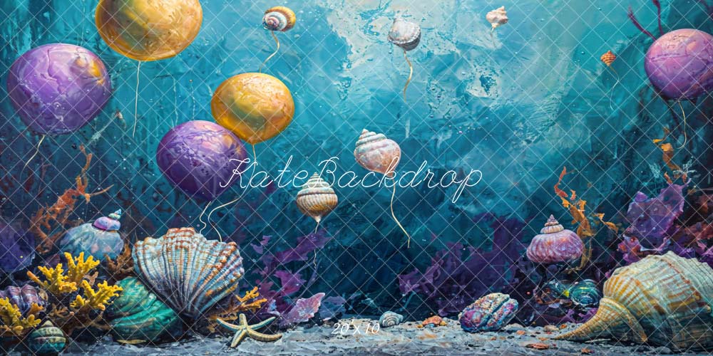 Kate Baker Balloon Underwater World Backdrop Designed by Chain Photography - Kate Backdrop AU