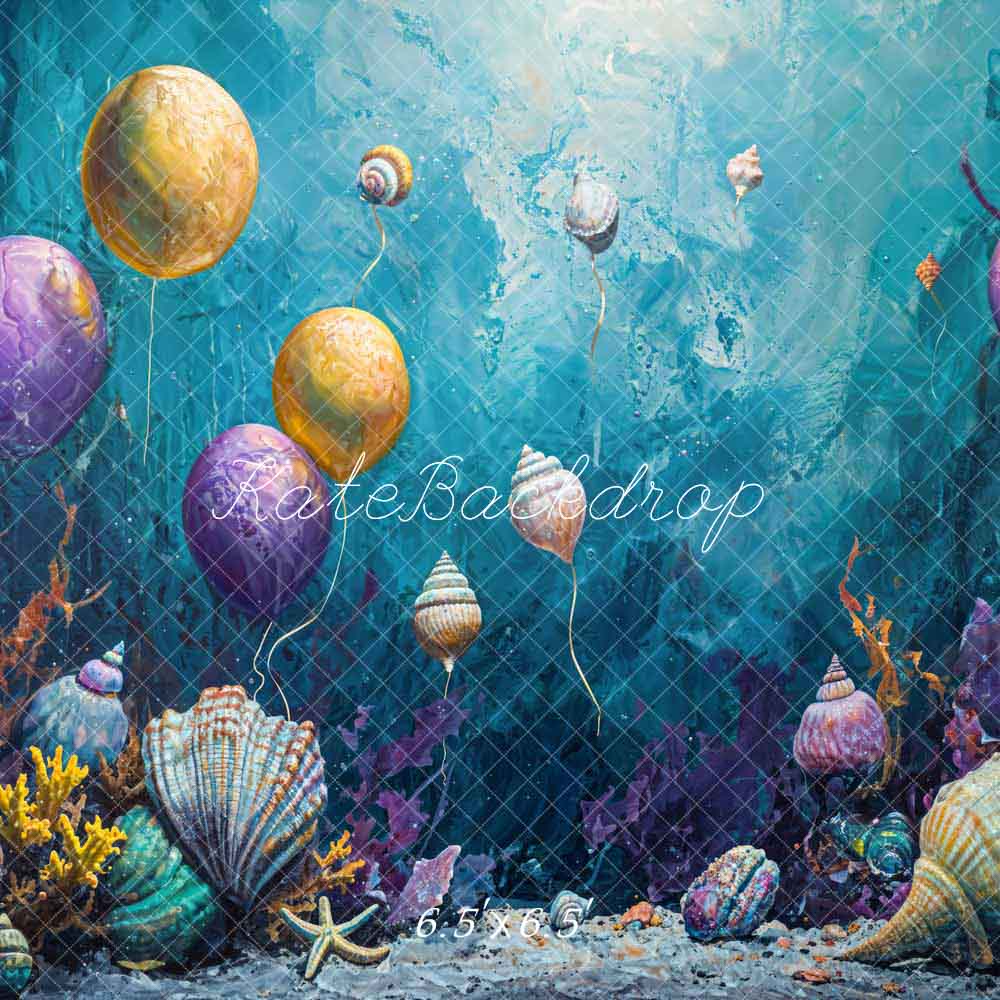 Kate Baker Balloon Underwater World Backdrop Designed by Chain Photography - Kate Backdrop AU