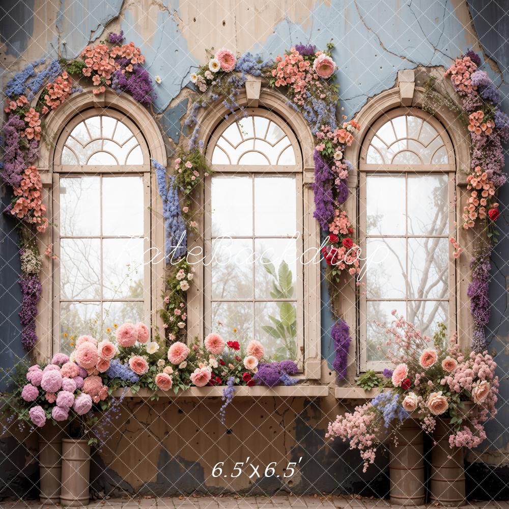 Kate Spring Flowers Windowsill Backdrop Designed by Chain Photography - Kate Backdrop AU