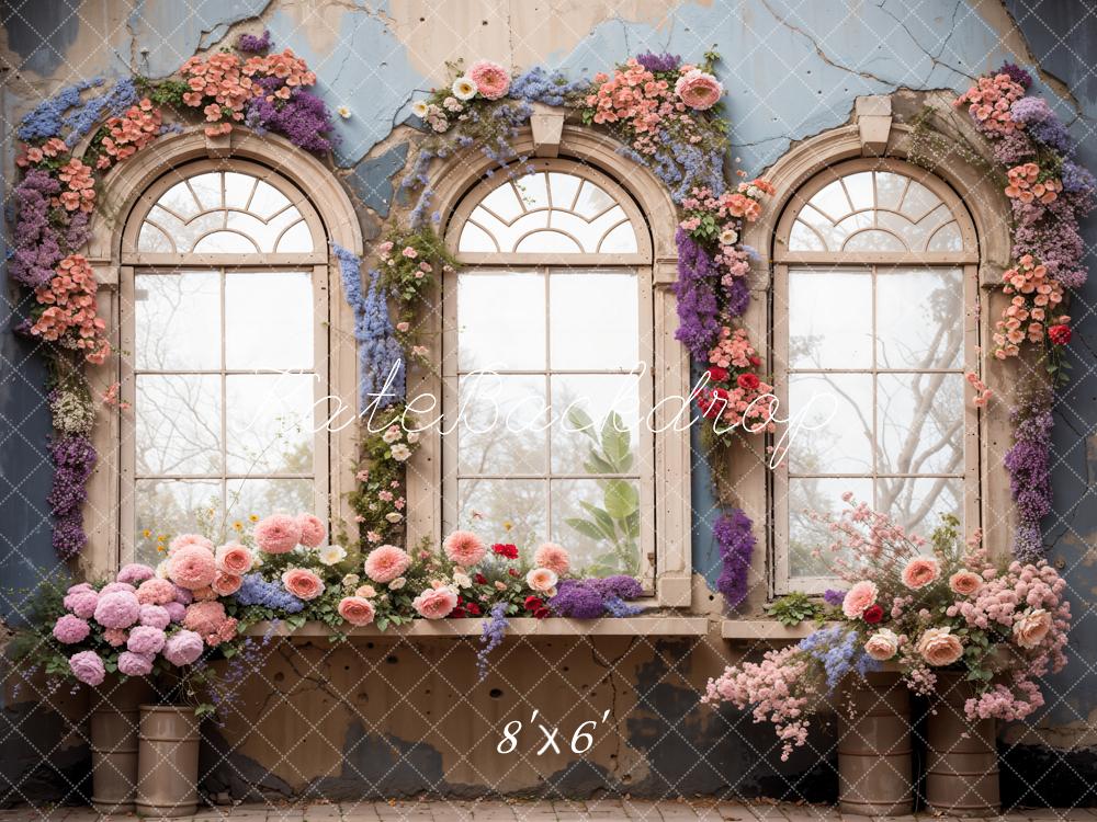 Kate Spring Flowers Windowsill Backdrop Designed by Chain Photography - Kate Backdrop AU