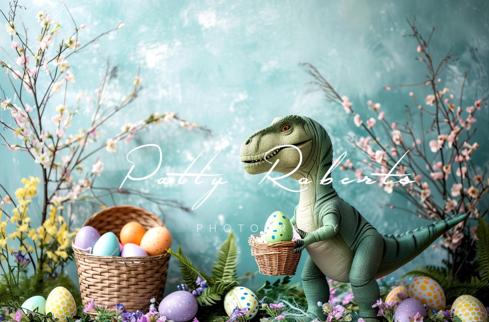 Kate Dinosaur Easter Egg Boy Backdrop Designed by Patty Robertss - Kate Backdrop AU