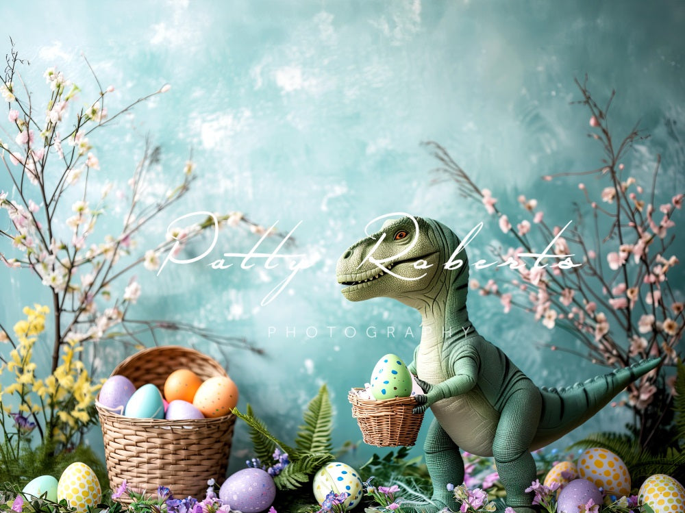 Kate Dinosaur Easter Egg Boy Backdrop Designed by Patty Robertss - Kate Backdrop AU