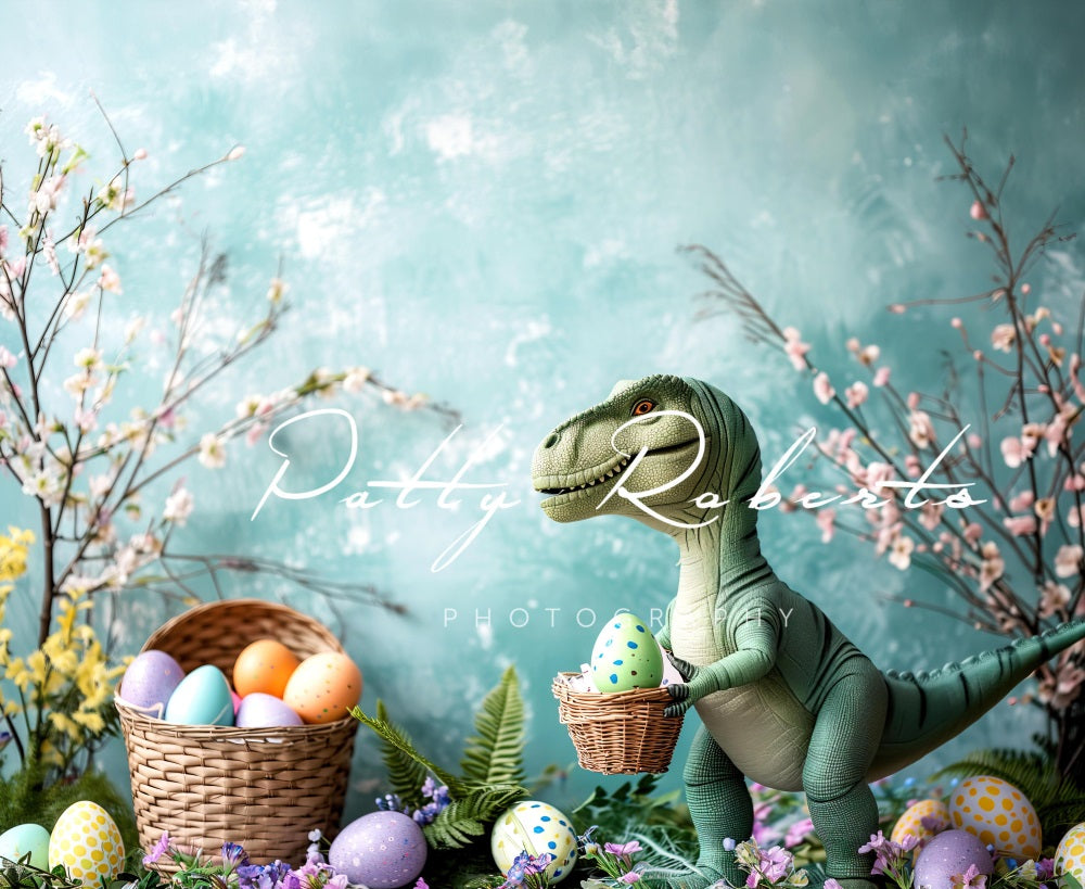 Kate Dinosaur Easter Egg Boy Backdrop Designed by Patty Robertss - Kate Backdrop AU
