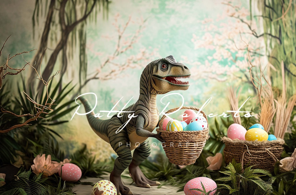 Kate T-Rex Easter Backdrop Designed by Patty Roberts - Kate Backdrop AU