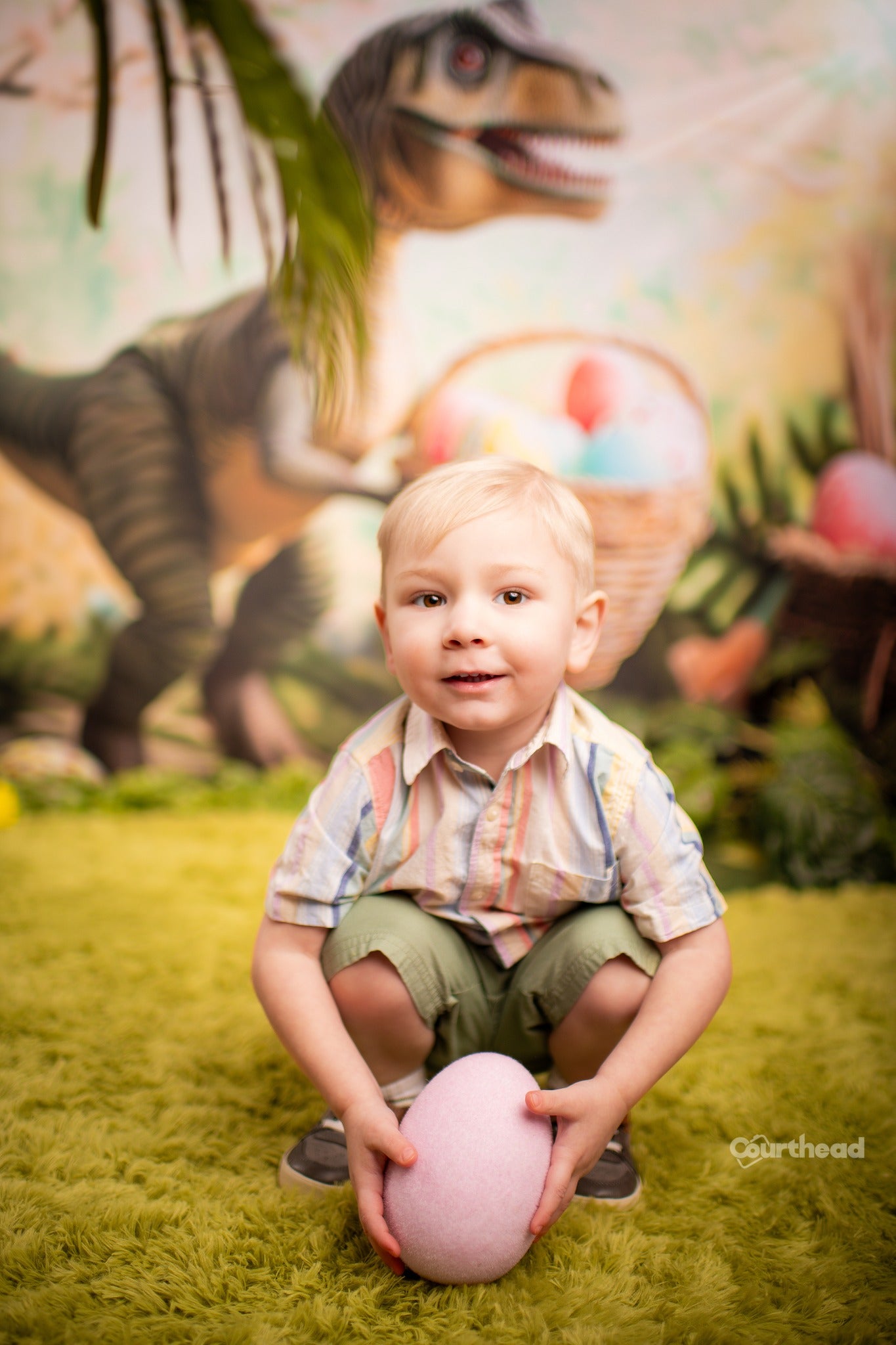 Kate T-Rex Easter Backdrop Designed by Patty Roberts - Kate Backdrop AU