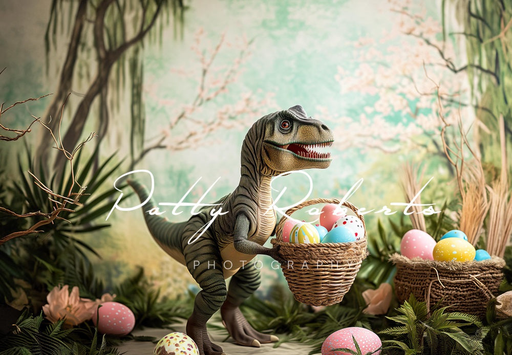 Kate T-Rex Easter Backdrop Designed by Patty Roberts - Kate Backdrop AU