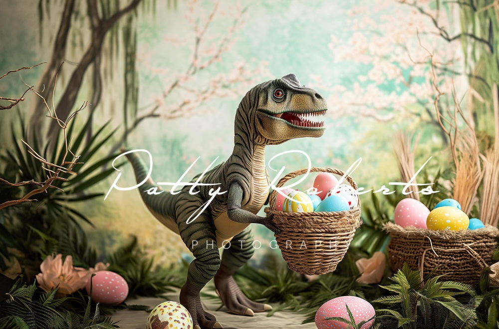 Kate T-Rex Easter Backdrop Designed by Patty Roberts - Kate Backdrop AU