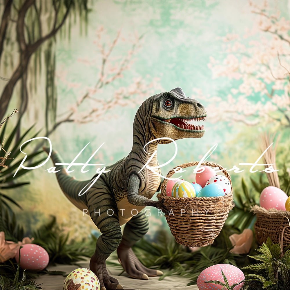 Kate T-Rex Easter Backdrop Designed by Patty Roberts - Kate Backdrop AU