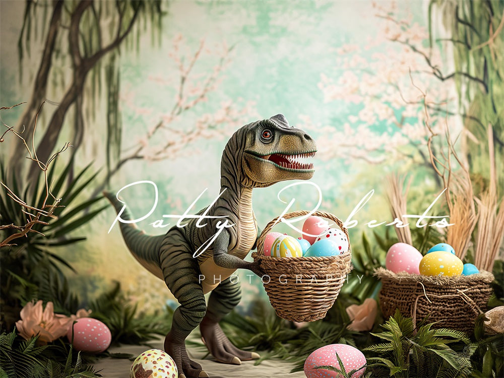 Kate T-Rex Easter Backdrop Designed by Patty Roberts - Kate Backdrop AU
