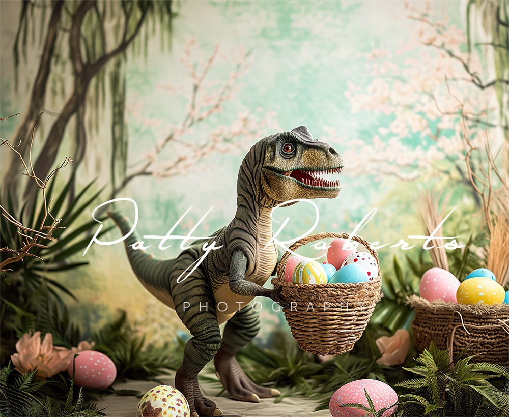 Kate T-Rex Easter Backdrop Designed by Patty Roberts - Kate Backdrop AU