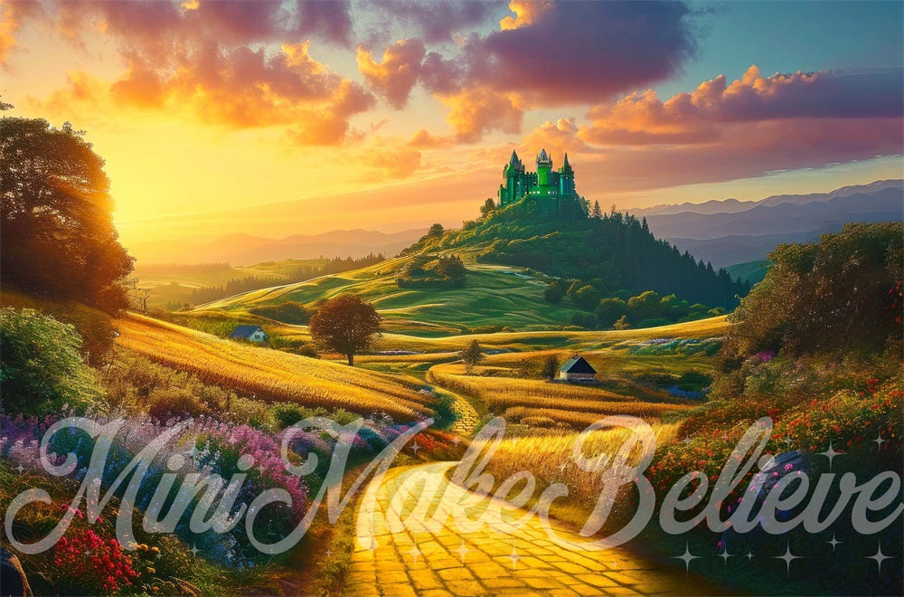 Kate Wicked Yellow Brick Road Backdrop Designed by Mini MakeBelieve - Kate Backdrop AU