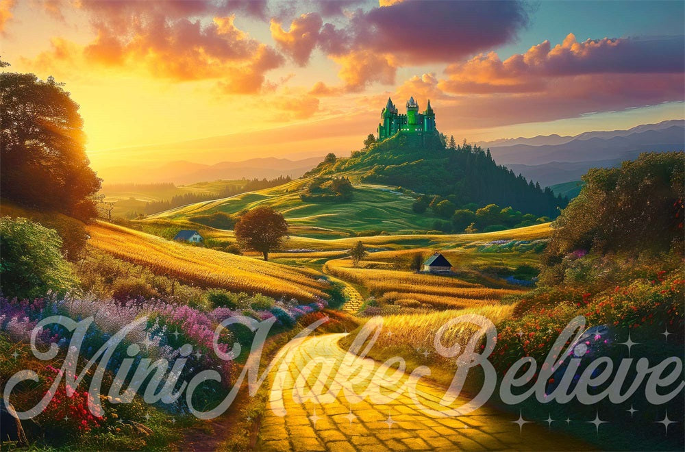 Kate Wicked Yellow Brick Road Backdrop Designed by Mini MakeBelieve - Kate Backdrop AU