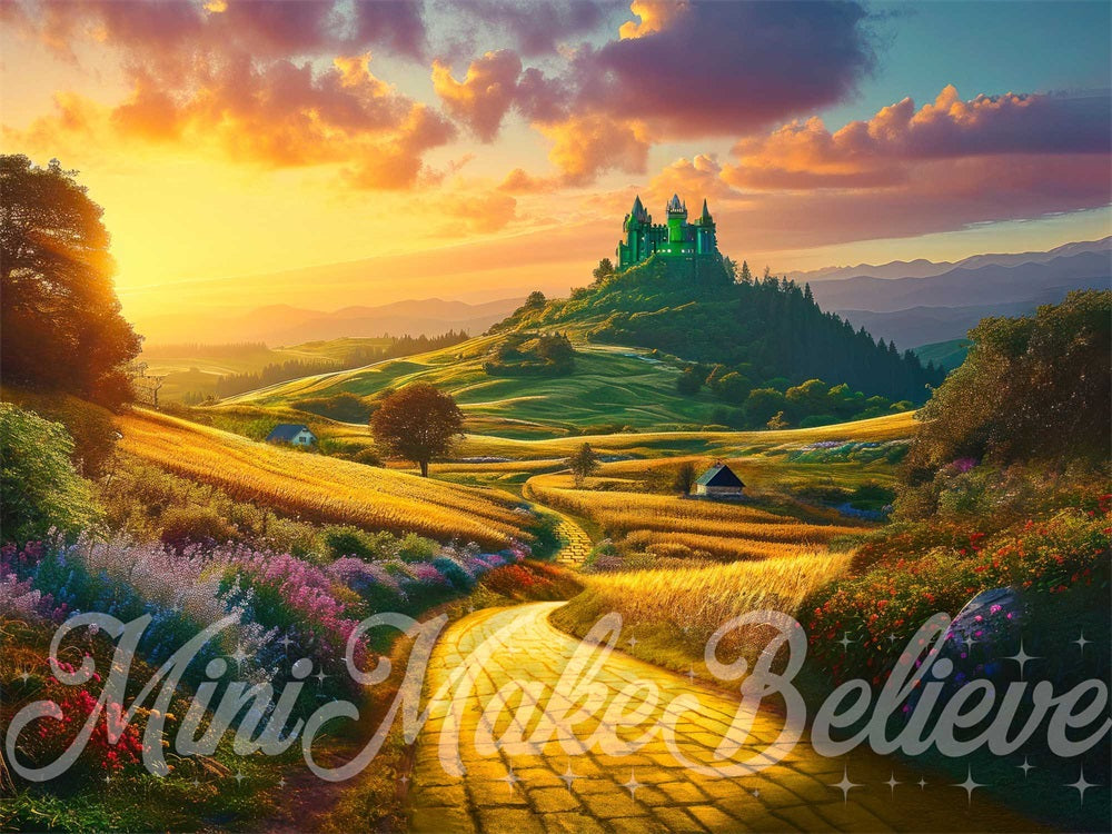 Kate Wicked Yellow Brick Road Backdrop Designed by Mini MakeBelieve - Kate Backdrop AU