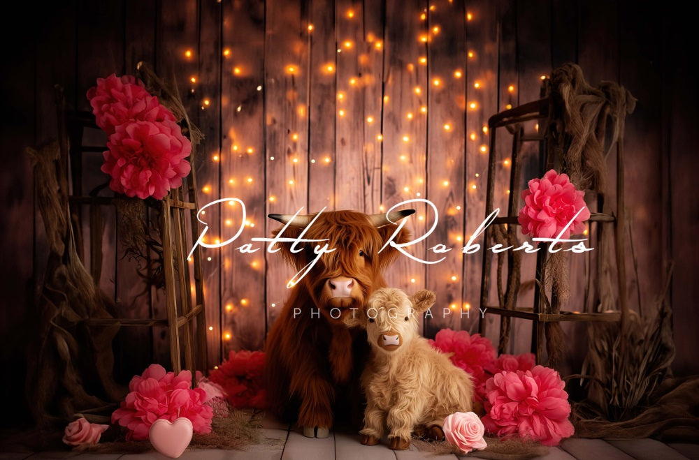 Kate Higland Cow Valentines Day Backdrop Designed by Patty Roberts