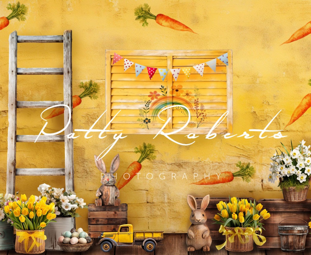 Kate Yellow Easter Room Backdrop Designed by Patty Roberts