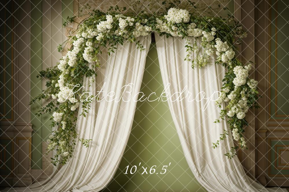 Kate Spring Flowers Curtain Wall Backdrop Designed by Emetselch