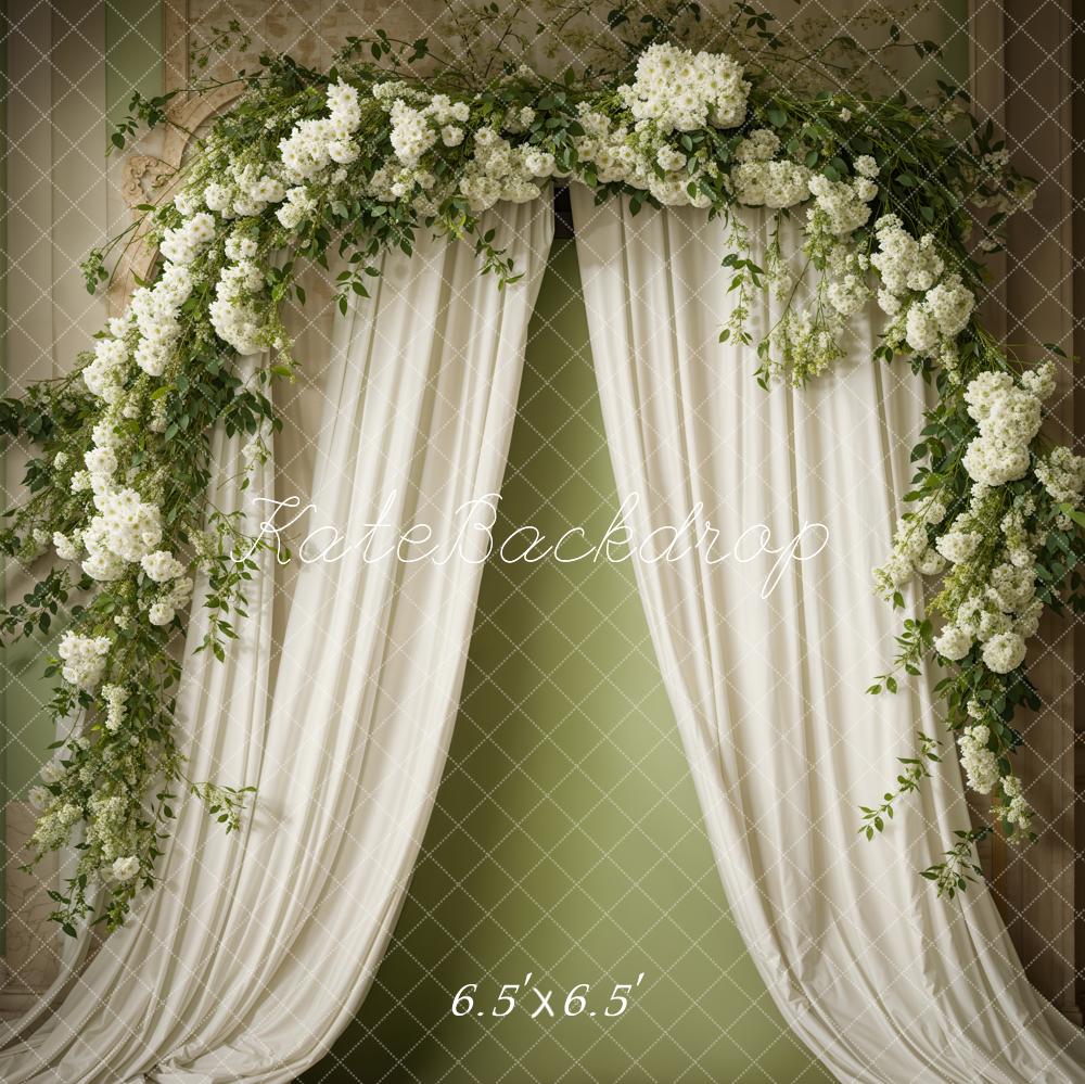 Kate Spring Flowers Curtain Wall Backdrop Designed by Emetselch