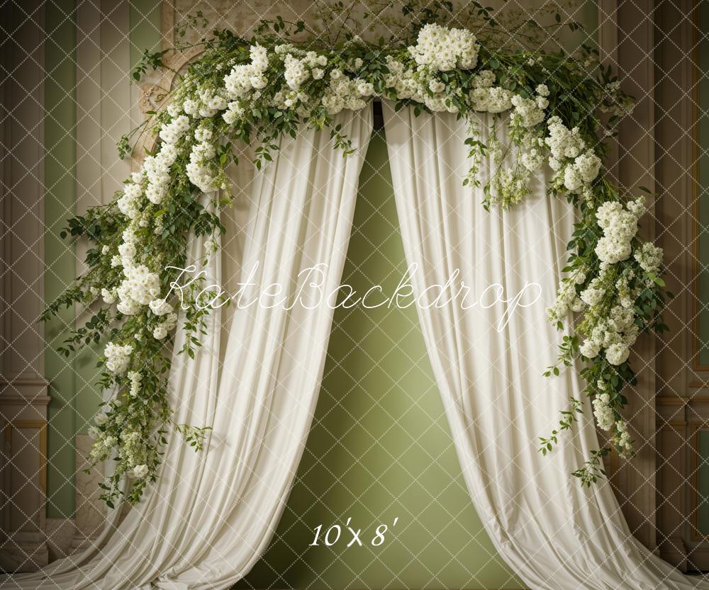 Kate Spring Flowers Curtain Wall Backdrop Designed by Emetselch