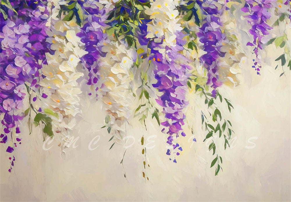 Kate Painted Wisteria Backdrop Designed by Candice Compton