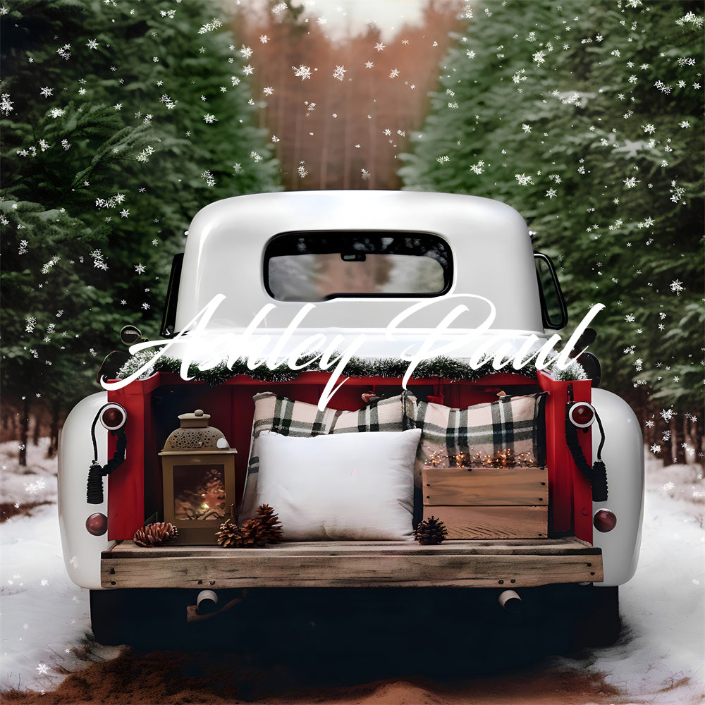 Kate Winter Snowflake Truck Backdrop Designed by Ashley Paul