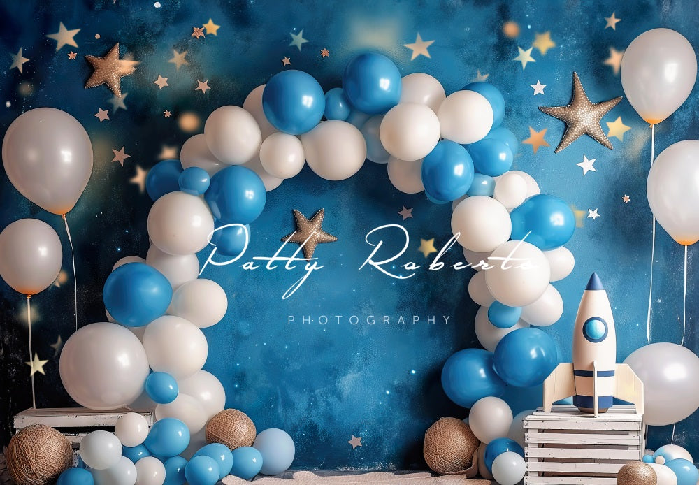 Kate Cosmic Balloons Smash Backdrop Designed by Patty Roberts