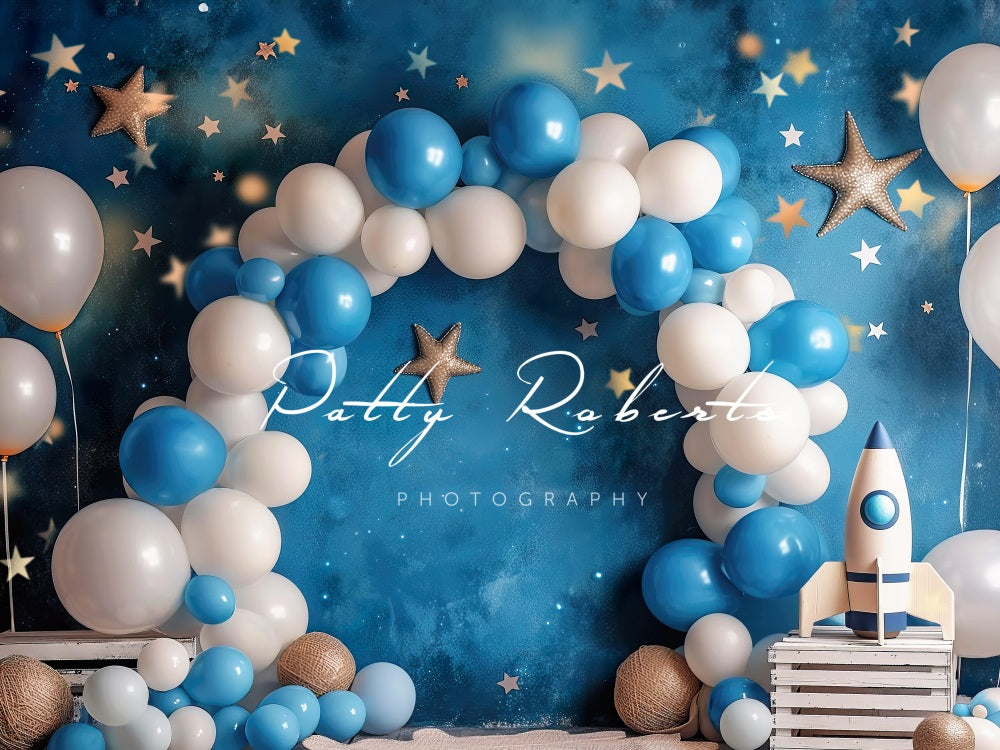 Kate Cosmic Balloons Smash Backdrop Designed by Patty Robertss - Kate Backdrop AU