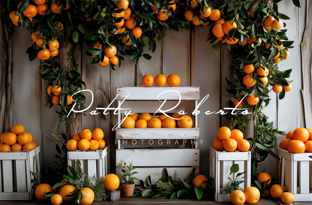 Kate Oranges Stand Backdrop Designed by Patty Robertss - Kate Backdrop AU