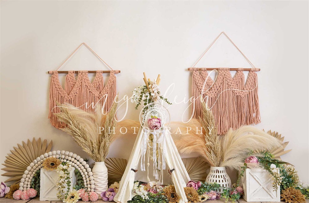 Kate BohoOasis Tent Backdrop Cake Smash Designed by Megan Leigh Photography