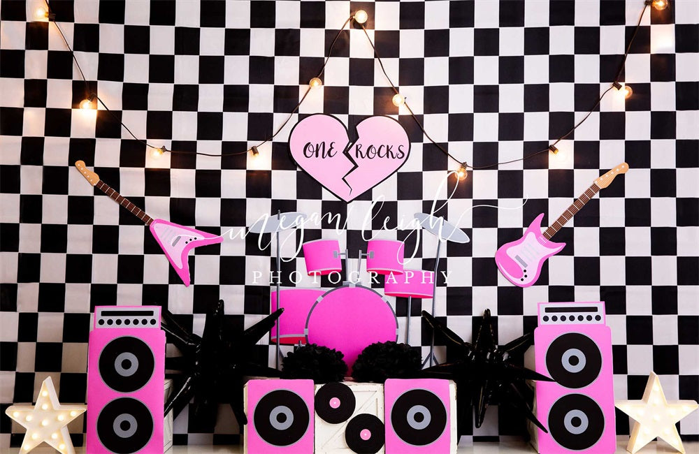 Kate One Rocks Cakesmash Backdrop Designed by Megan Leigh Photography
