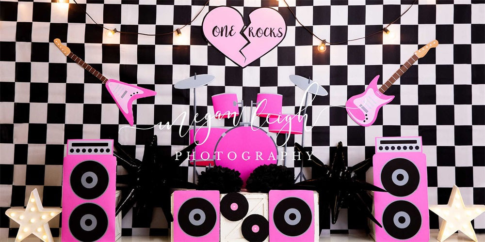 Kate One Rocks Cakesmash Backdrop Designed by Megan Leigh Photography