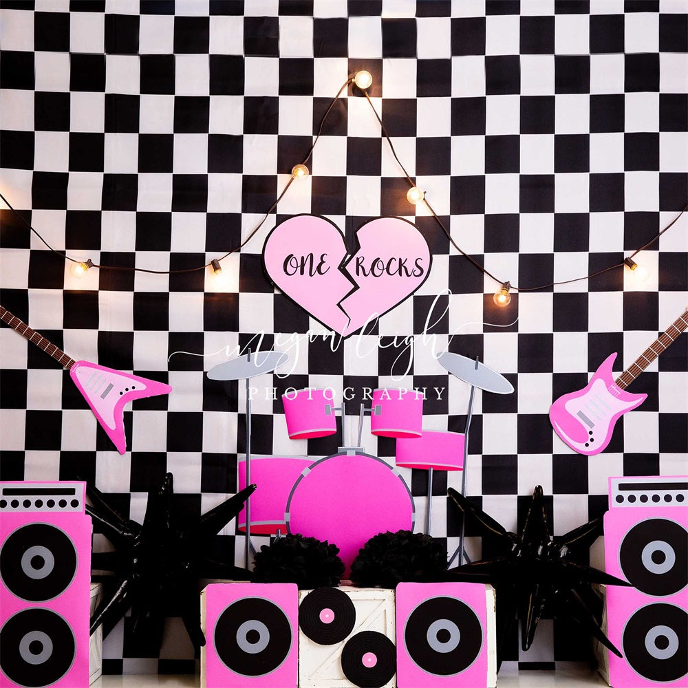 Kate One Rocks Cakesmash Backdrop Designed by Megan Leigh Photography