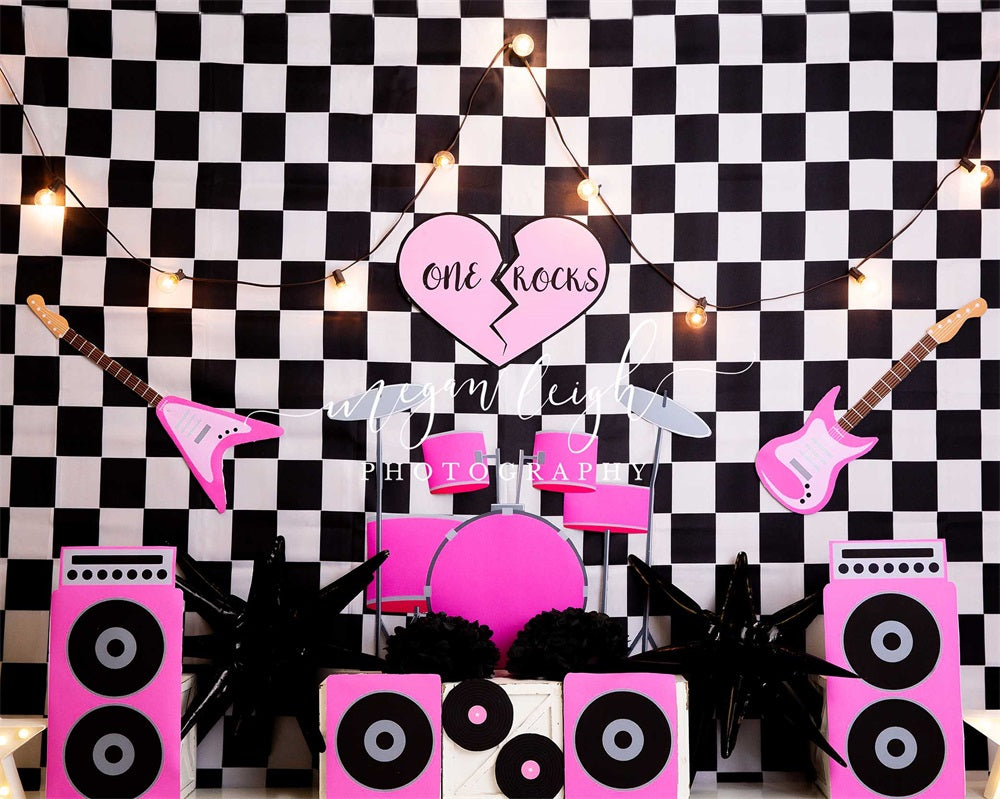 Kate One Rocks Cakesmash Backdrop Designed by Megan Leigh Photography