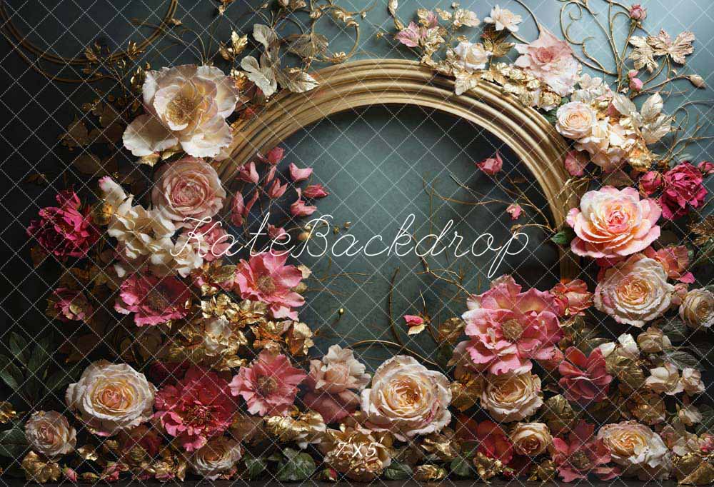 Kate Art Pink Flowers Backdrop Designed by Emetselch