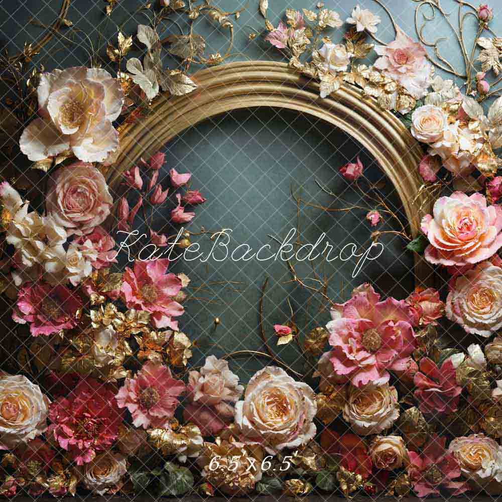 Kate Art Pink Flowers Backdrop Designed by Emetselch