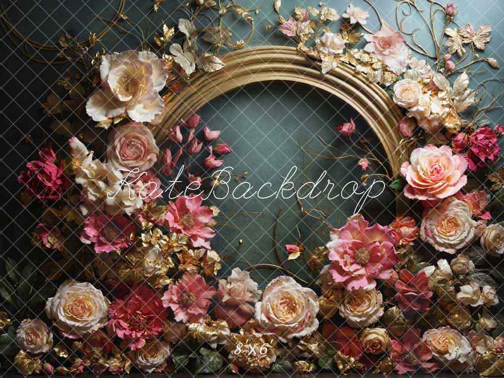 Kate Art Pink Flowers Backdrop Designed by Emetselch